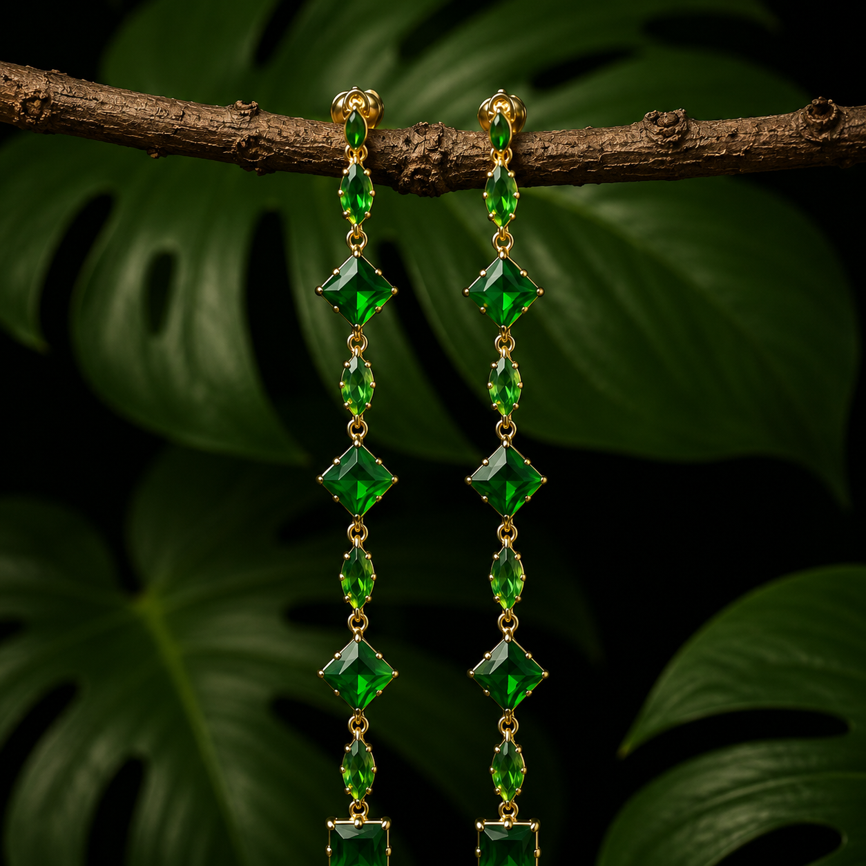 Emerald Spark Tennis Bracelet