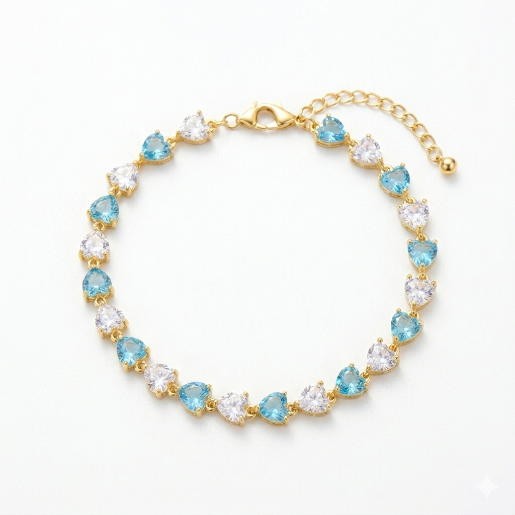 Ocean Heart Bracelet