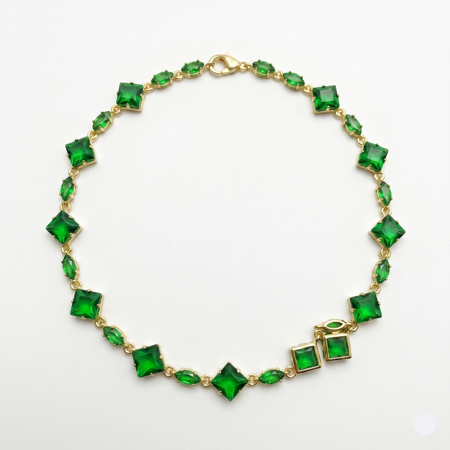 Emerald Spark Tennis Bracelet