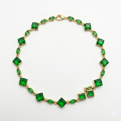 Emerald Spark Tennis Bracelet