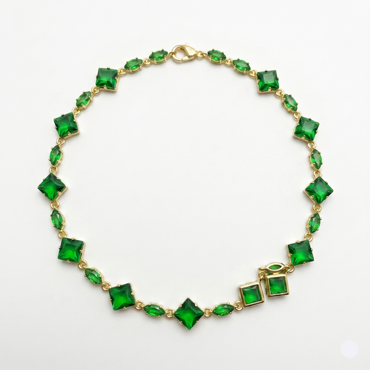 Emerald Spark Tennis Bracelet