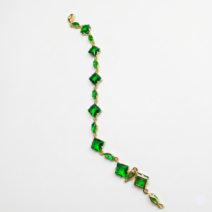 Emerald Spark Tennis Bracelet