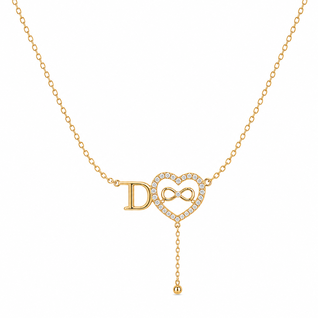 The Eternal Amour Lariat Necklace