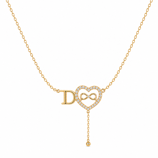 The Eternal Amour Lariat Necklace